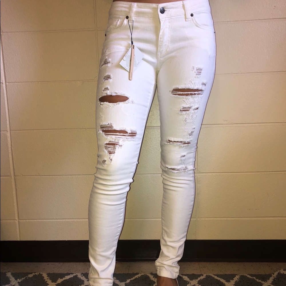 White jeans